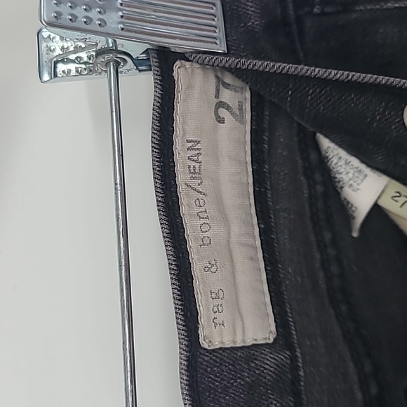 Rag & Bone black skinny jeans raw hem size 27 - Picture 7 of 12